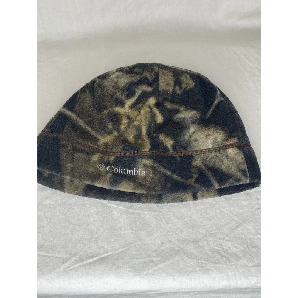 Columbia Kids Youth L/XL FleeceBeanie Hat Multicolor Camouflage